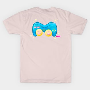 Kawaii Joystick bottle game gamer cute cat pink and blue ❤ ☆ ジョイスティック ☆ ❤ T-Shirt